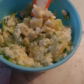豆腐でポテトサラダ